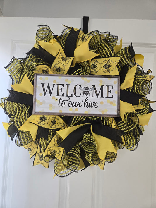 Welcome to Our Hive Wreath